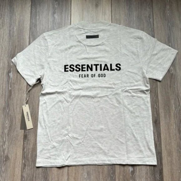Fear Of God Essentials Light Oatmeal T-shirt | Size M - Picture 3 of 10